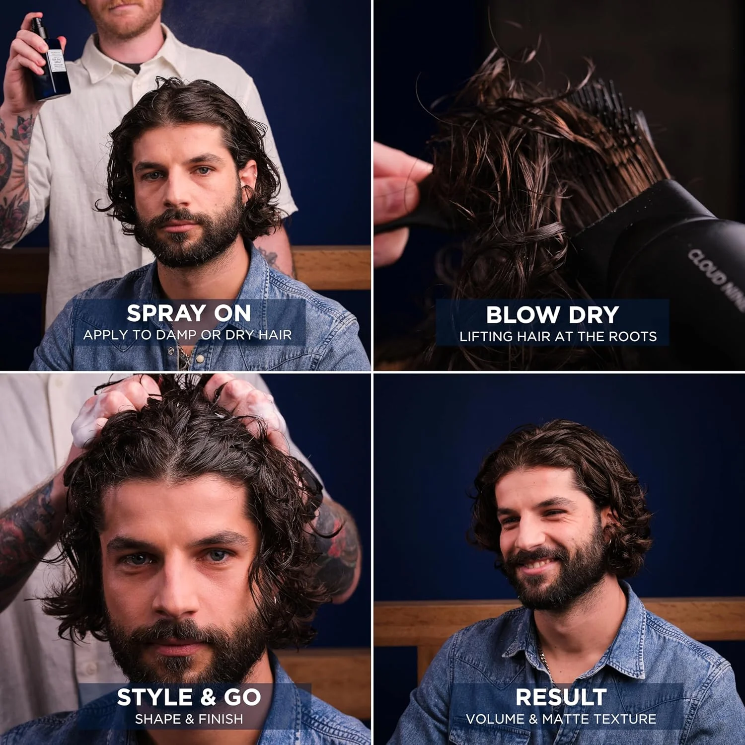 اسپری نمک دریایی مردوک لندن | افزایش بافت و حجم مو | ساخت انگلستان | 150 میلی لیتر