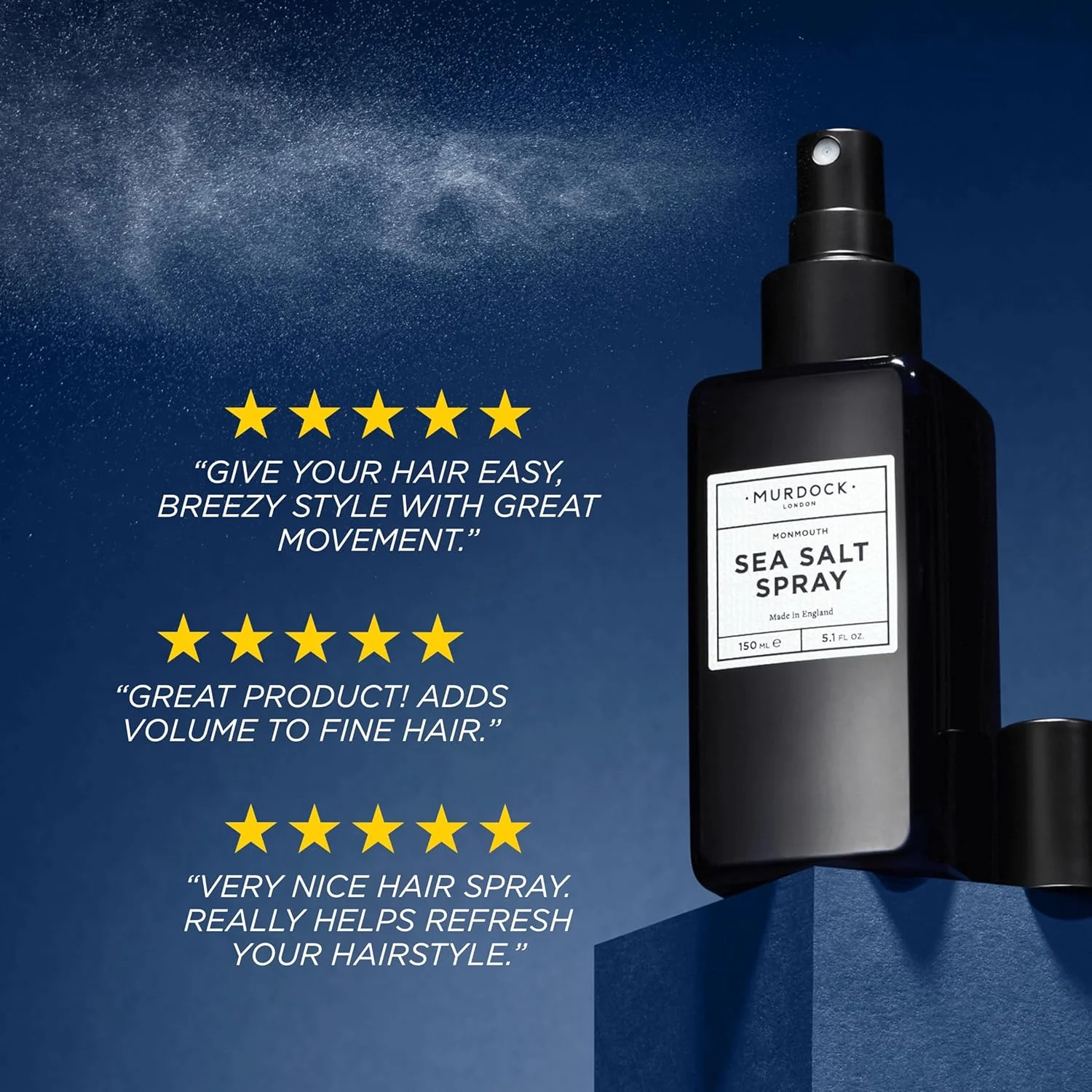 اسپری نمک دریایی مردوک لندن | افزایش بافت و حجم مو | ساخت انگلستان | 150 میلی لیتر