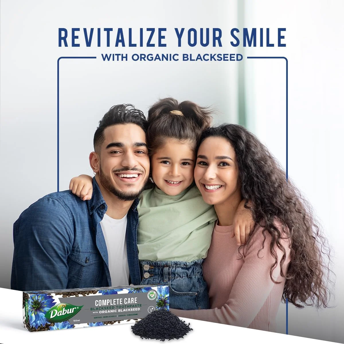 خمیر دندان دابور با دانه سیاه ارگانیک - 100 میلی لیتر | خمیر دندان مراقبت کامل برای دندان ها و لثه های قوی | فرموله شده ویژه برای مراقبت طبیعی از دهان