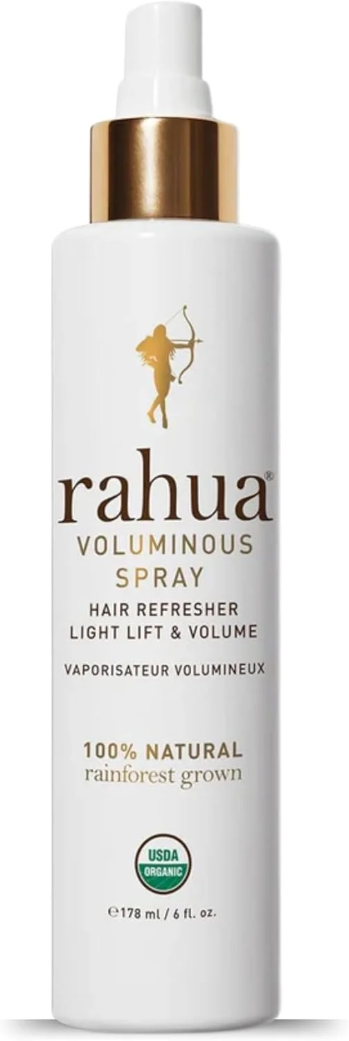 اسپری حجم دهنده Rahua، 6 اونس مایع، طراوت بخش پوست سر و مو، اسپری حجم دهنده و لیفت ملایم، رایحه اسطوخودوس و اکالیپتوس، اسپری بافت دهنده 100% طبیعی با مواد مغذی طبیعی و گیاهی