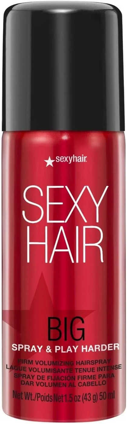 اسپری مو حجم دهنده قوی SexyHair Big Spray & Play Harder، سایز مسافرتی 45 میلی لیتر | ماندگاری و درخشندگی در تمام طول روز | مقاوم در برابر رطوبت تا 72 ساعت اسپری مو حجم دهنده قوی SexyHair Big Spray & Play Harder، سایز مسافرتی 45 میلی لیتر | ماندگاری و درخشندگی در تمام طول روز | مقاوم در برابر رطوبت تا 72 ساعت
