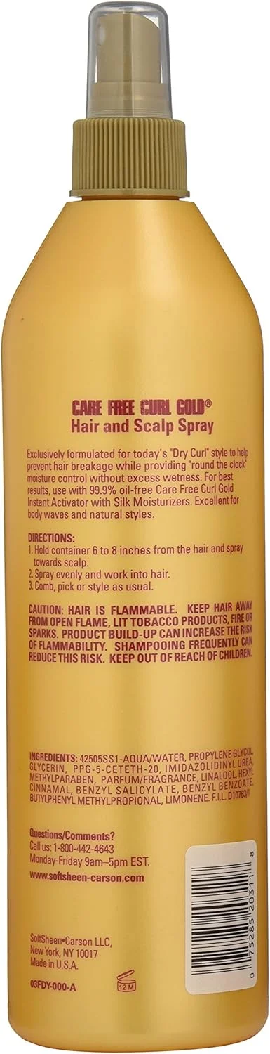 اسپری مو و پوست سر سافت شین کارسون Care Free Curl Gold، ۴۷۳ میلی لیتر