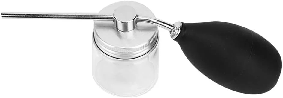 اسپری اپلیکاتور فیبر مو WinmetEuro، پمپ اتومایزر فیبر مو مشکی با روکش نقره ای انعطاف پذیر، جذب قوی، کاربردی و محکم برای پودر اسپری مو برای مراقبت در منزل