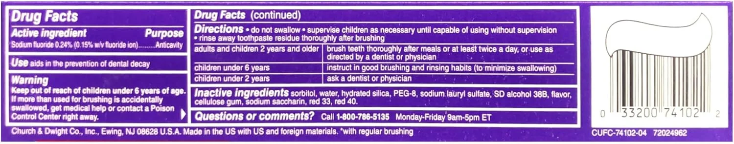 خمیر دندان ژله ای قرمز دارچینی کلوز آپ، ضد پوسیدگی حاوی فلوراید، 170 گرم (بسته 2 عددی)