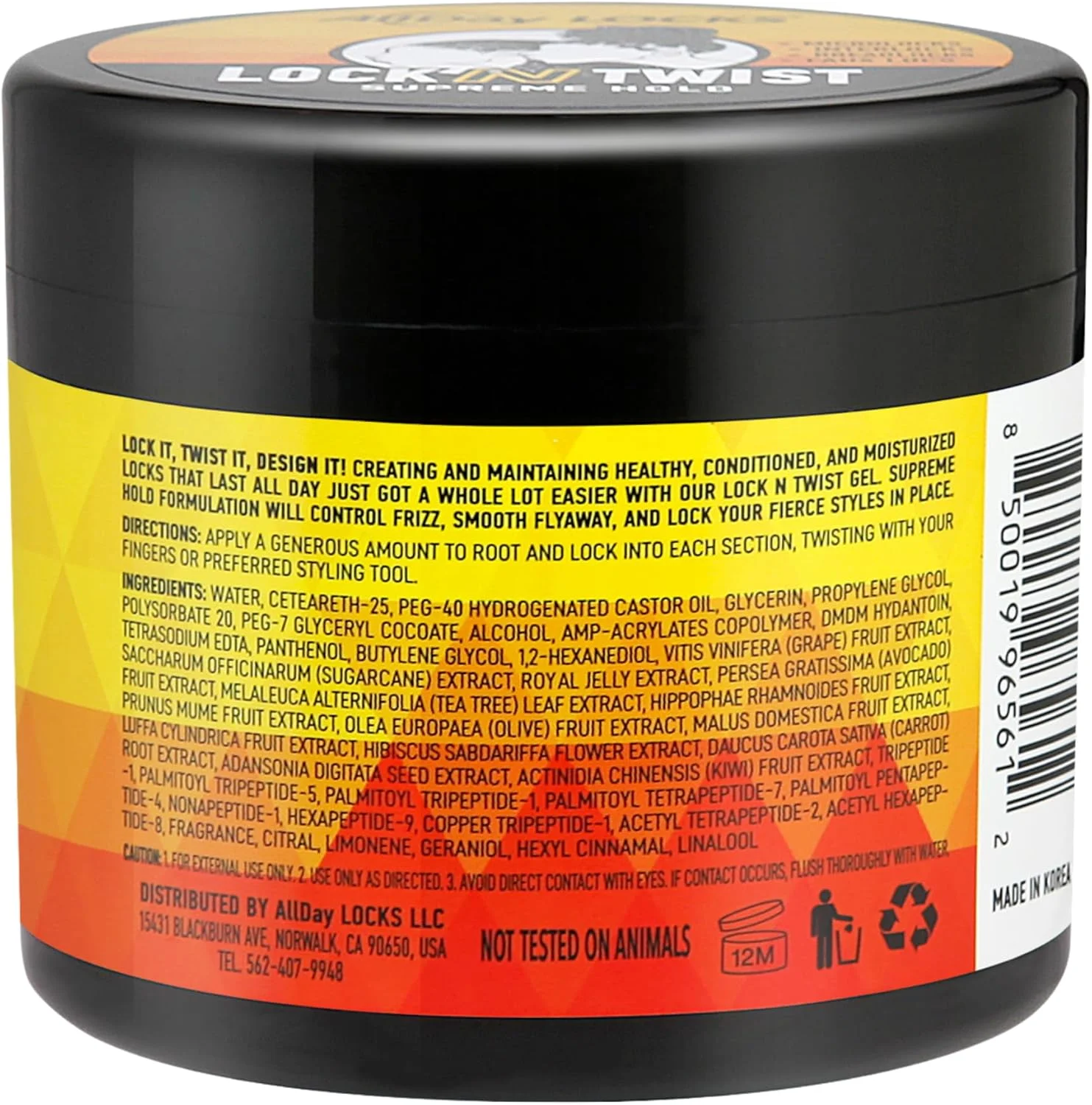 ژل قفل و پیچاندن مو AllDay Locks | ژل قفل کننده، بازپیچاندن قفل مو، نگهداری عالی | صاف و رام کننده وز، بدون پوسته پوسته شدن، پایان نرم | 10 اونس