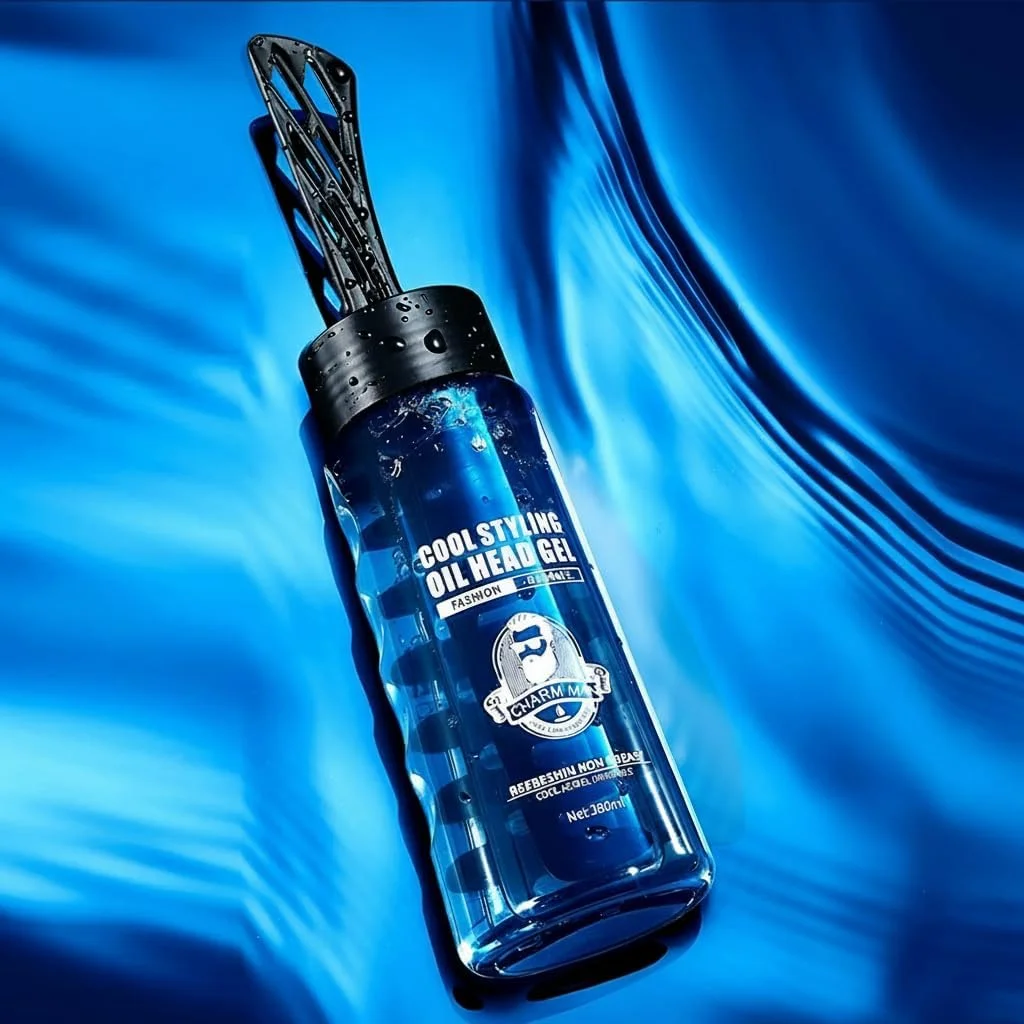 ژل موی مردانه آزونه همراه با شانه، شانه واکس مو 2 در 1، ژل مو با قدرت نگهدارندگی قوی، واکس مو برای مردان - طراحی منحصر به فرد عالی است، ژل حالت دهنده موی سریع و بادوام برای سالن آرایش موی مردانه (280 میلی لیتر)