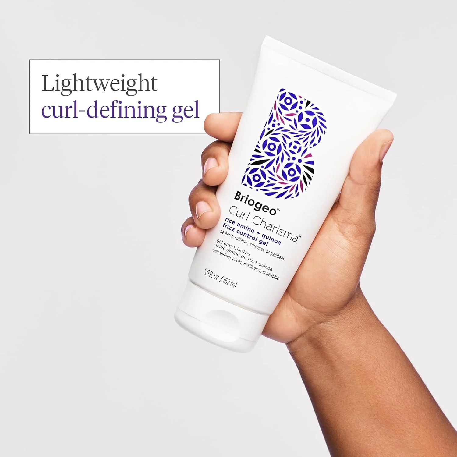 ژل کنترل وز مو برنج آمینو و کینوا Briogeo Curl Charisma | حالت دهنده فر برای موهای موج دار، فر و مجعد | وگان، بدون فتالات و پارابن | 163 میلی لیتر