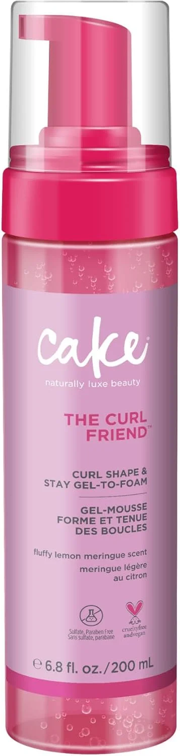 حالت دهنده مو فوم-ژل کیک بیوتی، دوست فر مو – حجم دهنده و با قدرت نگهدارندگی بالا - بدون ایجاد شوره و کنترل وز مو - غنی شده با روغن نارگیل و شی باتر - برای موهای فر - 200 میلی لیتر