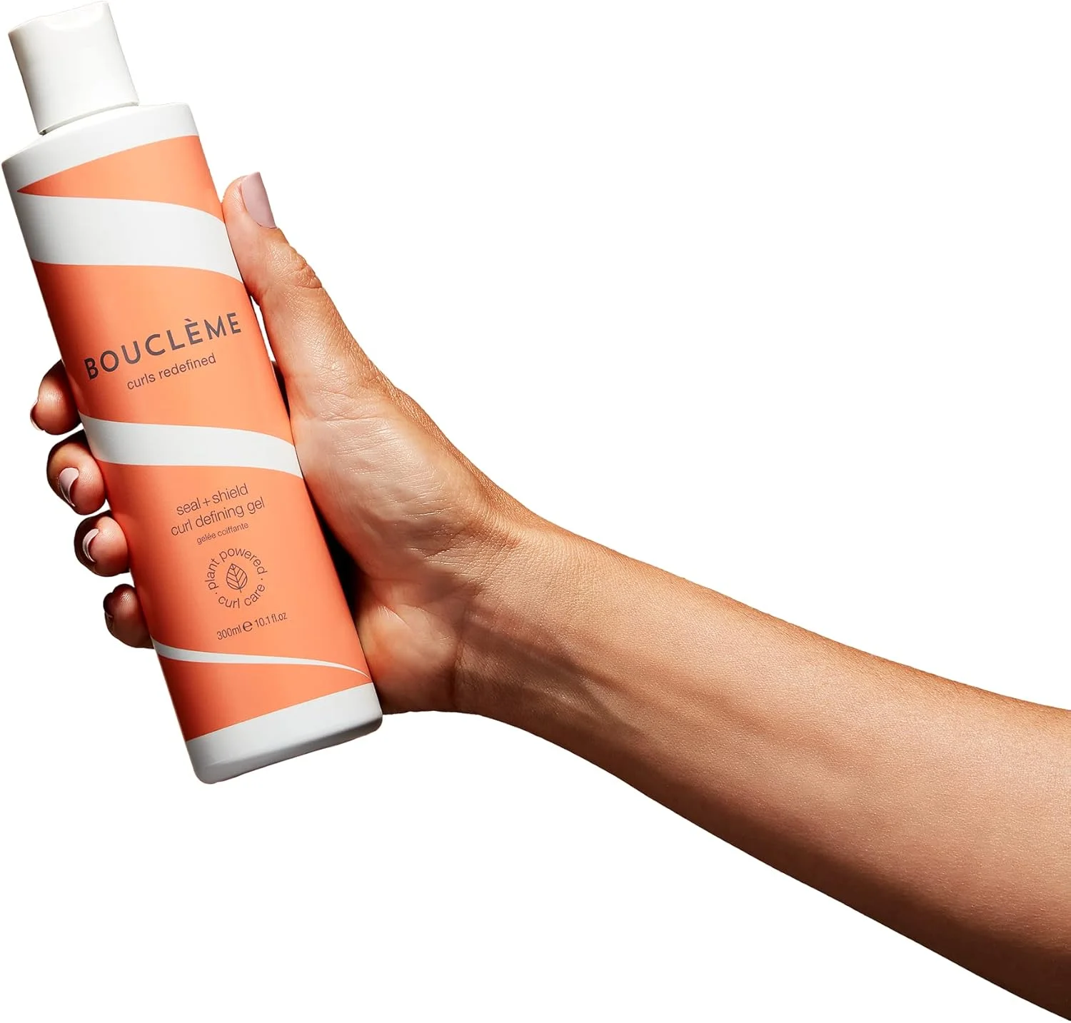ژل حالت دهنده و محافظ فر Boucléme Seal + Shield - ژل با قدرت نگهداری قوی برای محافظت در برابر رطوبت - 95.69% مواد طبیعی و وگان - 300 میلی لیتر، شفاف