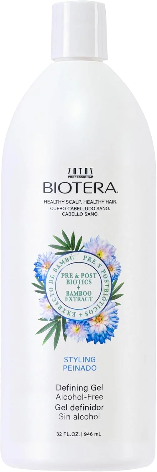 ژل حالت دهنده مو Biotera بدون الکل | حالت دهی و فرم دهی انعطاف پذیر | درخشش بی نظیر | بدون چسبندگی یا پوسته پوسته شدن | وگان و بدون تست حیوانی | بدون پارابن | محافظ رنگ مو | 946 میلی لیتر