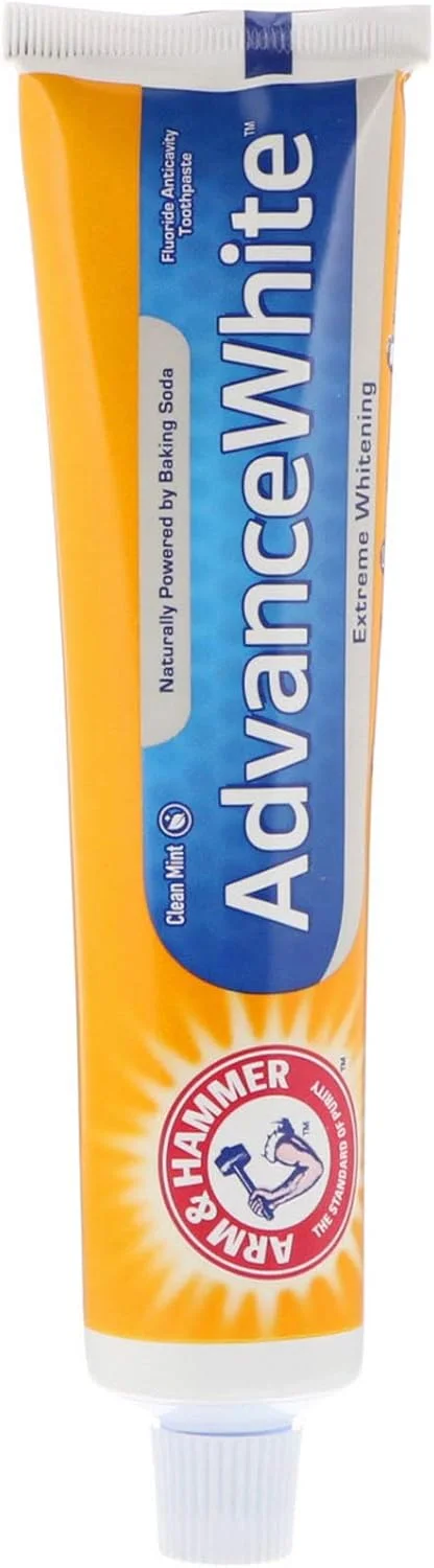 خمیر دندان آرم اند همر ادونس، جوش شیرین پراکسید، کنترل جرم، سفید کننده، 6 اونس