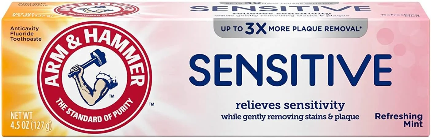 خمیر دندان مخصوص دندان ها و لثه های حساس آرم اند همر 127 گرم (بسته 5 عددی)