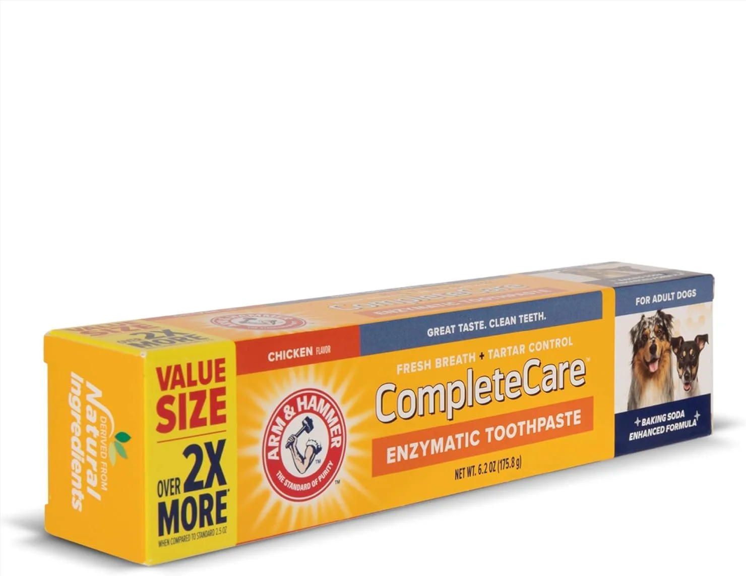 خمیر دندان آنزیمی سگ Arm & Hammer Complete Care، خمیر دندان سگ برای توله سگ ها و سگ های بالغ، خمیر دندان Arm and Hammer برای مراقبت از دندان سگ ها برای دندان های تمیز سگ 177 میلی لیتر (بسته 6 عددی)