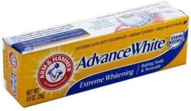 خمیر دندان سفید کننده آرم اند همر مدل Advance X-Treme حجم 25.5 گرم (بسته 12 عددی)