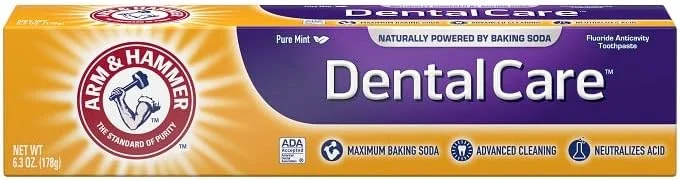 خمیر دندان فلوراید مراقبت از دندان آرم اند همر، تمیز کنندگی پیشرفته، حداکثر قدرت، نعناع تازه 187 میلی لیتر (بسته 12 عددی) - بسته بندی ممکن است متفاوت باشد