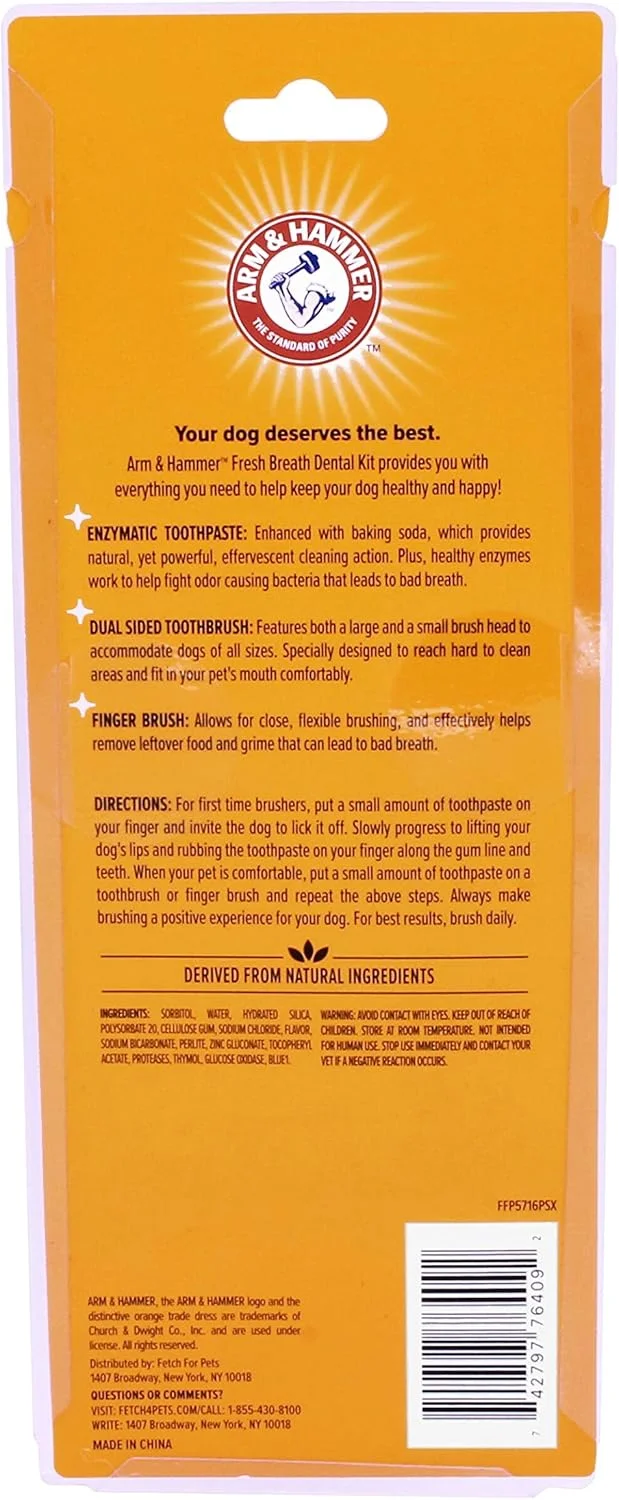 کیت مراقبت از دندان سگ Arm & Hammer for Pets، برای تنفس تازه سگ ها