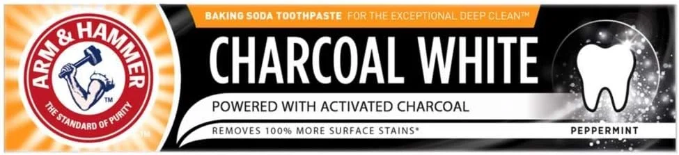 خمیر دندان سفید کننده زغالی نعنایی آرم اند همر 75 میلی لیتر - بسته 3 عددی