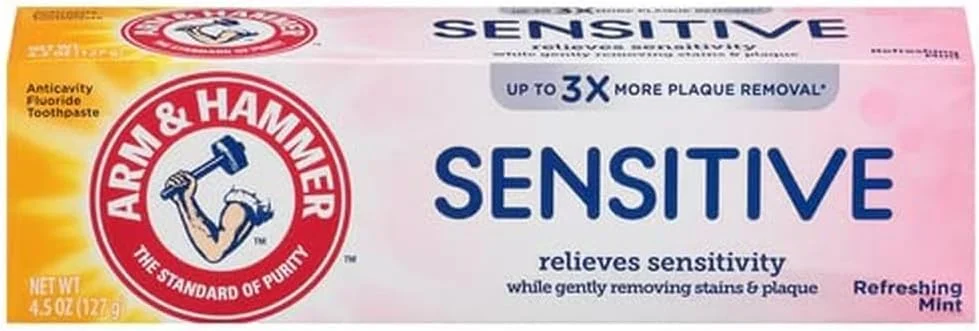 خمیر دندان مخصوص دندان ها و لثه های حساس آرم اند همر 127 گرم