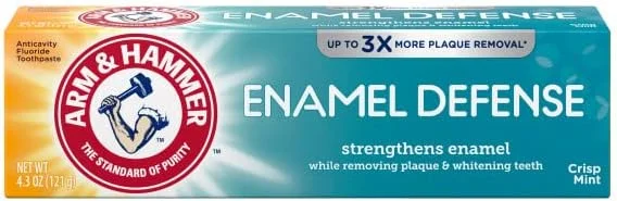 خمیر دندان ضد پوسیدگی و محافظ مینای دندان آرم اند همر با طعم نعناع تازه 121 گرم (بسته 2 عددی)