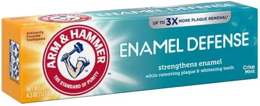 خمیر دندان ضد پوسیدگی و محافظ مینای دندان آرم اند همر با طعم نعناع تازه 121 گرم (بسته 2 عددی)