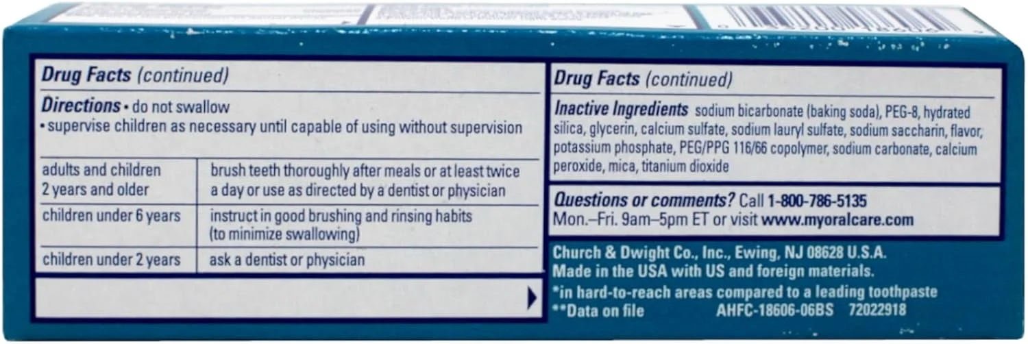 خمیر دندان سفید کننده و قوی کننده آرم اند همر Truly Radiant، اندازه مسافرتی 25.5 گرم (بسته 6 عددی)