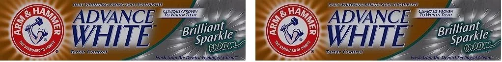 خمیر دندان آرم اند همر مدل Advance White Brilliant Sparkle، ۱۱۵ گرمی (بسته ۲ عددی)