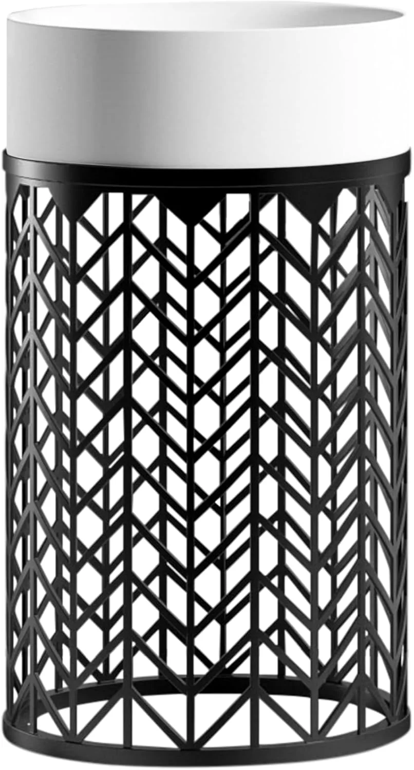 روشویی ایستاده BAGNODESIGN مدل Loft، قطر 450 در 850 میلی متر، سفید مات/مشکی مات روشویی ایستاده BAGNODESIGN مدل Loft، قطر 450 در 850 میلی متر، سفید مات/مشکی مات