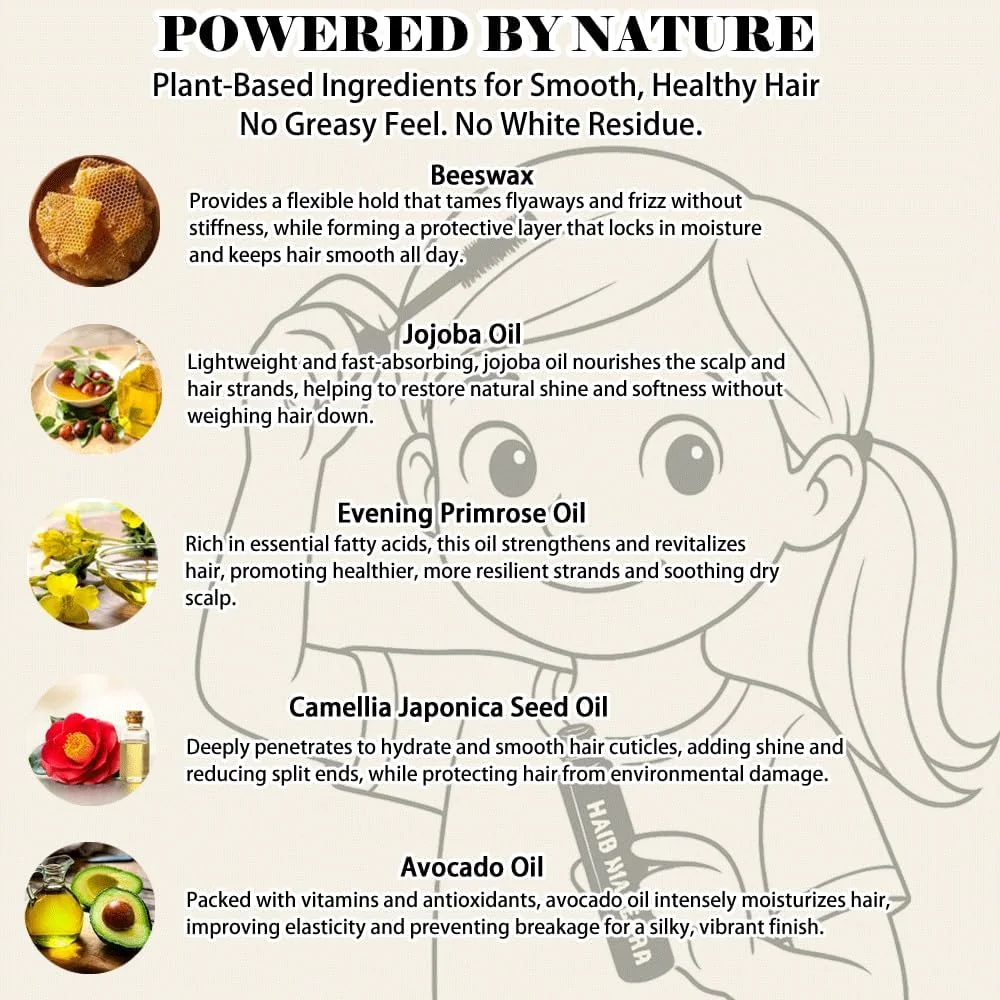 استیک حالت دهنده مو BestLand، کرم حالت دهنده موهای خرده، طراوت بخش و غیر چرب، کرم ژل حالت دهنده، استیک واکس مو، تثبیت کننده مو