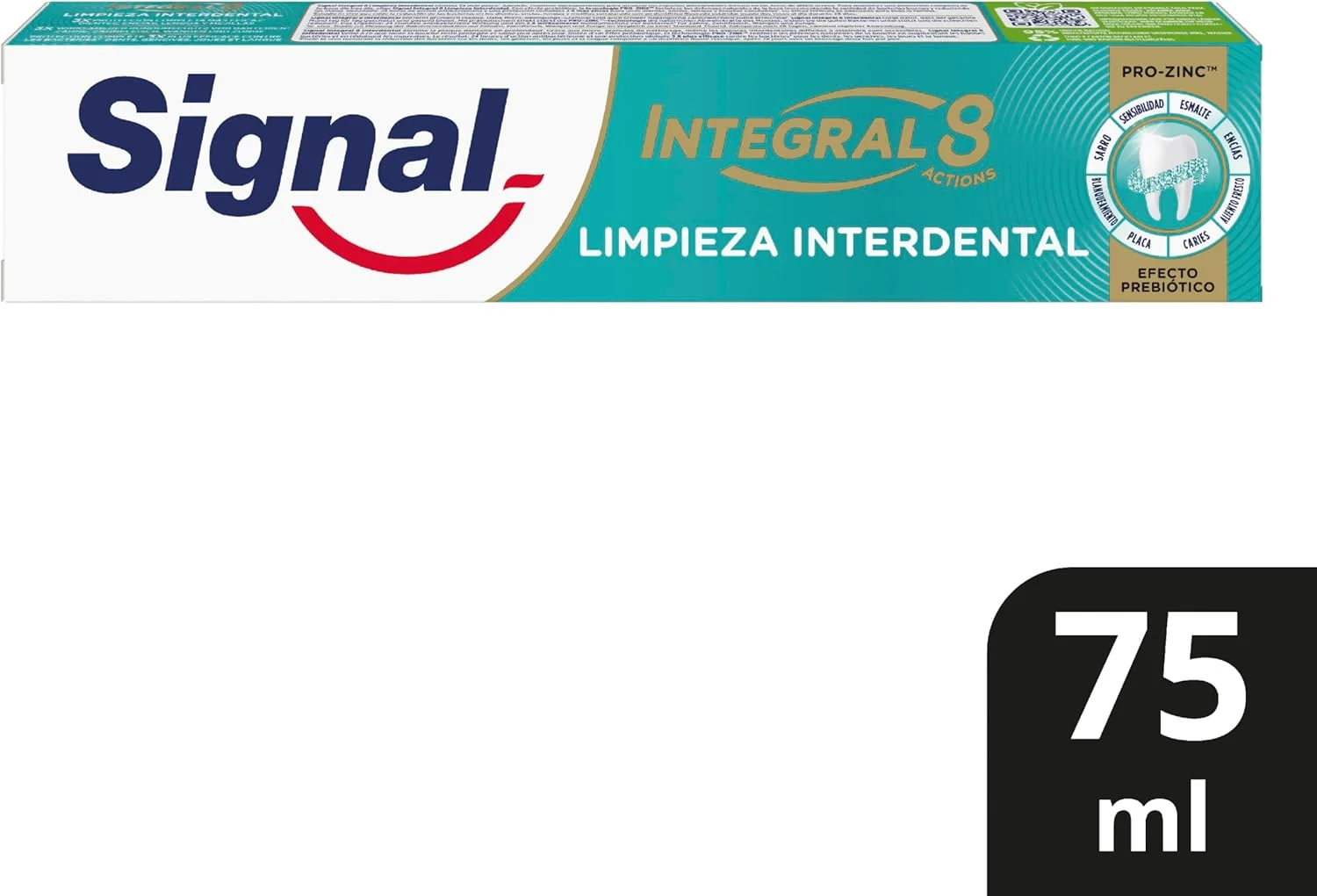 خمیر دندان سیگنال اینتگرال 8 پاک کننده بین دندانی با مواد طبیعی 75 میلی لیتر x 1