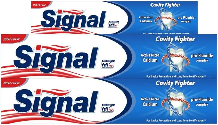 خمیر دندان محافظت کننده سیگنال، 2 عدد 120 میلی لیتر + 75 میلی لیتر خمیر دندان محافظت کننده سیگنال، 2 عدد 120 میلی لیتر + 75 میلی لیتر