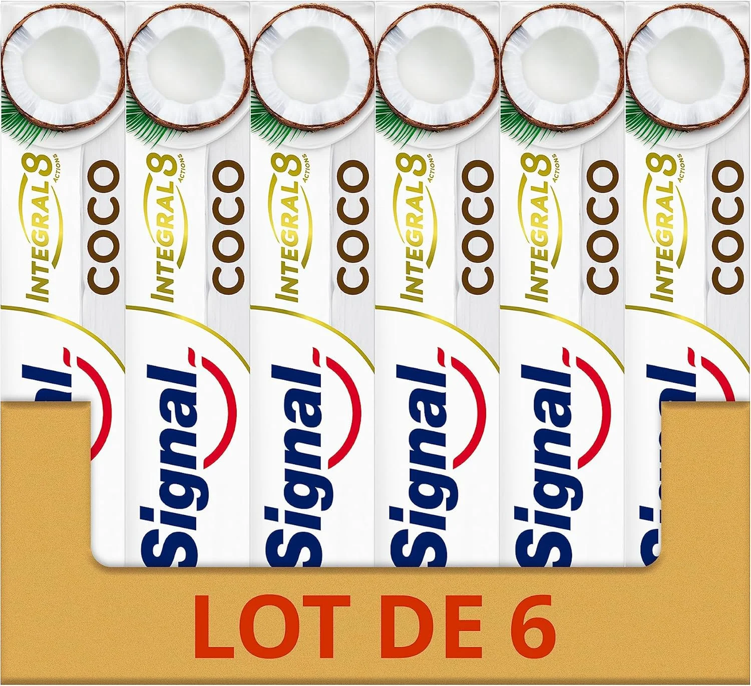 سیگنال - خمیر دندان اینتگرال 8 Nature Elements Coco - دندان های سفیدتر - زینک معدنی - 96% مواد با منشاء طبیعی (6 x 75ml) سیگنال - خمیر دندان اینتگرال 8 Nature Elements Coco - دندان های سفیدتر - زینک معدنی - 96% مواد با منشاء طبیعی (6 x 75ml)