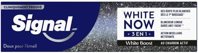 خمیر دندان سیگنال وایت نو 3 در 1 - تقویت کننده سفیدی - کربن فعال - سفیدی ماندگار در برابر لکه ها - اثر پاک کنندگی میسلار - 96% مواد تشکیل دهنده با منشاء طبیعی - 2 عدد 75 میلی لیتر خمیر دندان سیگنال وایت نو 3 در 1 - تقویت کننده سفیدی - کربن فعال - سفیدی ماندگار در برابر لکه ها - اثر پاک کنندگی میسلار - 96% مواد تشکیل دهنده با منشاء طبیعی - 2 عدد 75 میلی لیتر