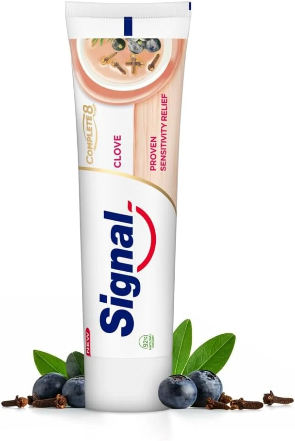 خمیر دندان سیگنال Complete 8 Nature Elements، میخک، تسکین دهنده حساسیت، 75 میلی لیتر خمیر دندان سیگنال Complete 8 Nature Elements، میخک، تسکین دهنده حساسیت، 75 میلی لیتر