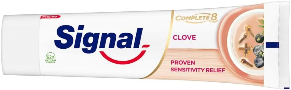 خمیر دندان سیگنال Complete 8 Nature Elements، میخک، تسکین دهنده حساسیت، 75 میلی لیتر