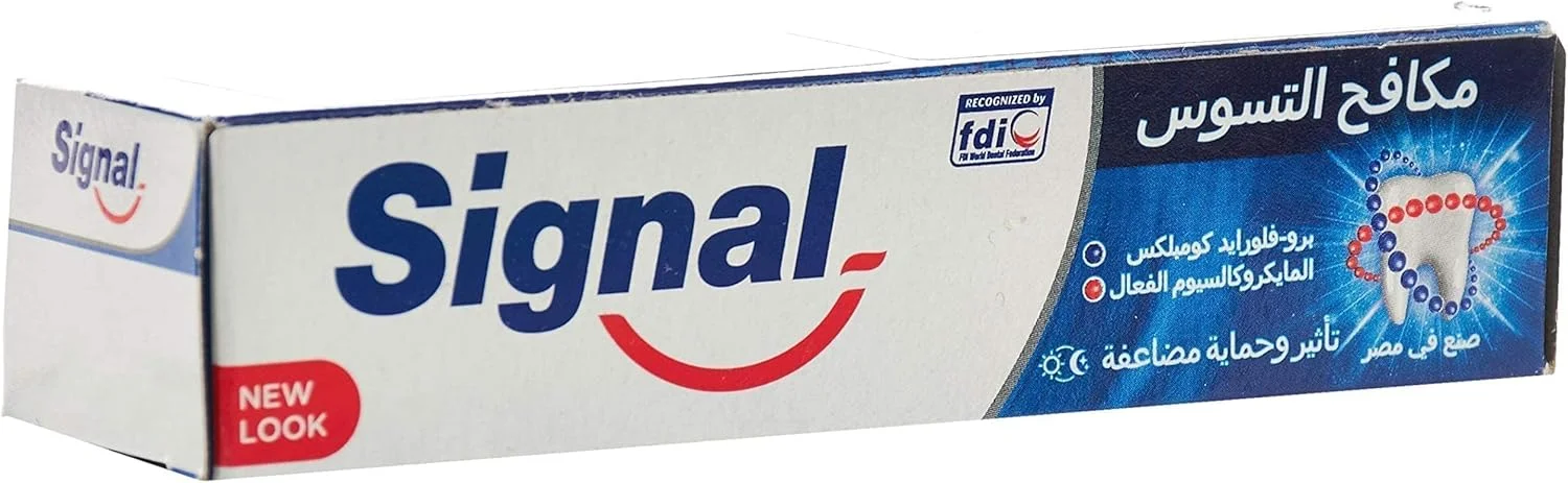 خمیر دندان سیگنال فلوراید، برای تنفس تازه، مبارزه با پوسیدگی، برای 10 برابر دندان های قوی تر، 25 میلی لیتر