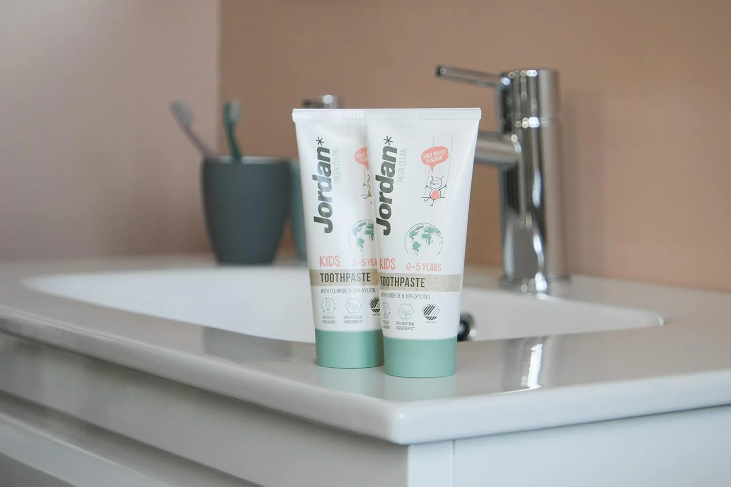 خمیر دندان کودک جردن گرین کلین (0-5 سال) 50 میلی لیتر