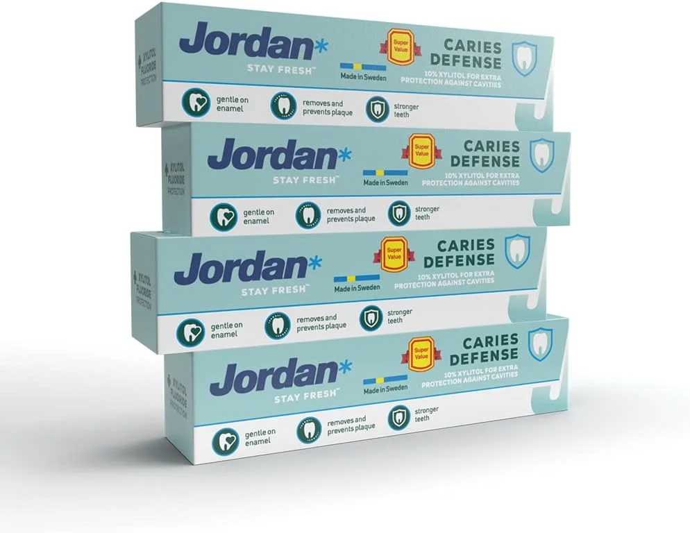 خمیر دندان محافظ حفره جردن، ۴ عدد ۷۵ میلی لیتر