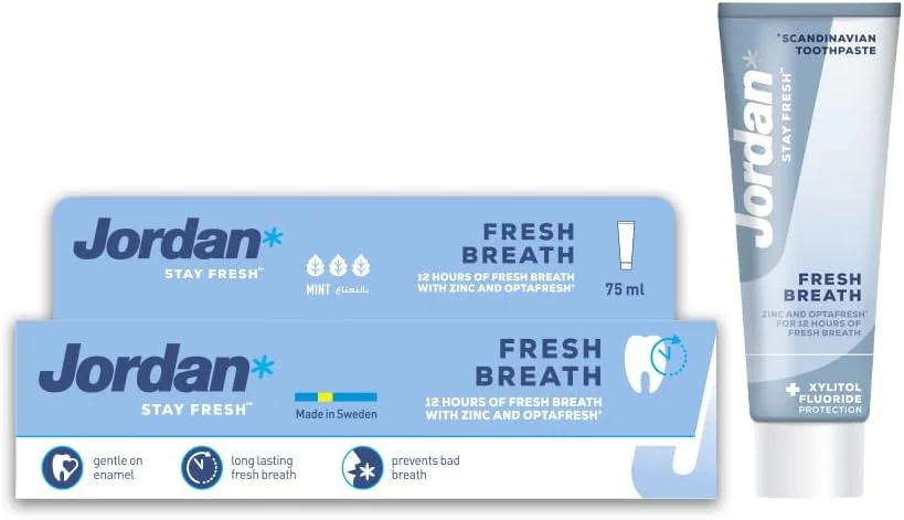 خمیر دندان خوشبو کننده دهان جردن، 75 میلی لیتر ' 1 عدد