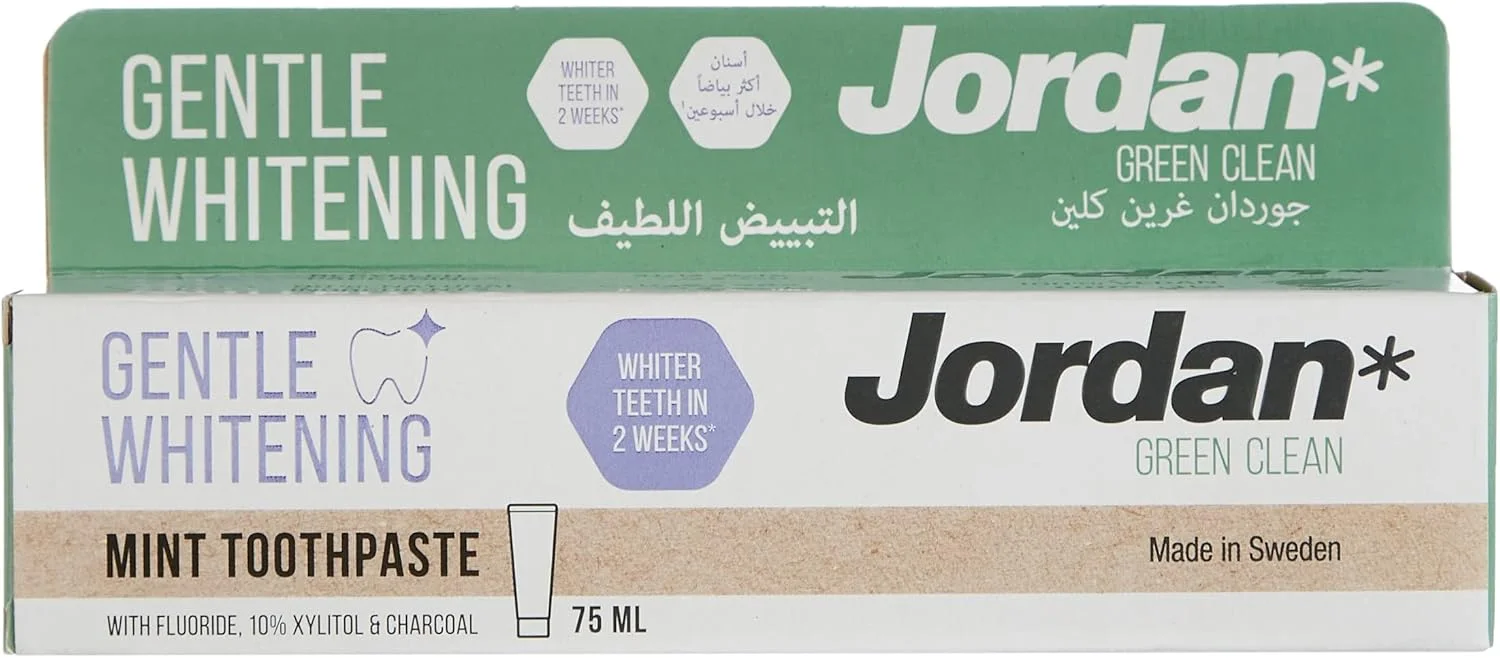 خمیر دندان سفید کننده ملایم جردن گرین کلین 75 میلی لیتر