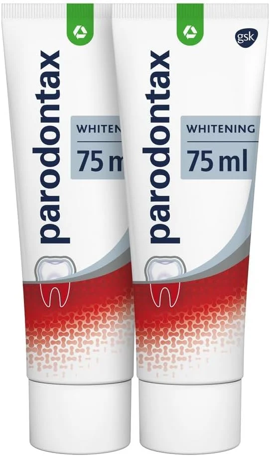 خمیر دندان سفید کننده پارودونتکس، 2 عدد 75 میلی لیتر