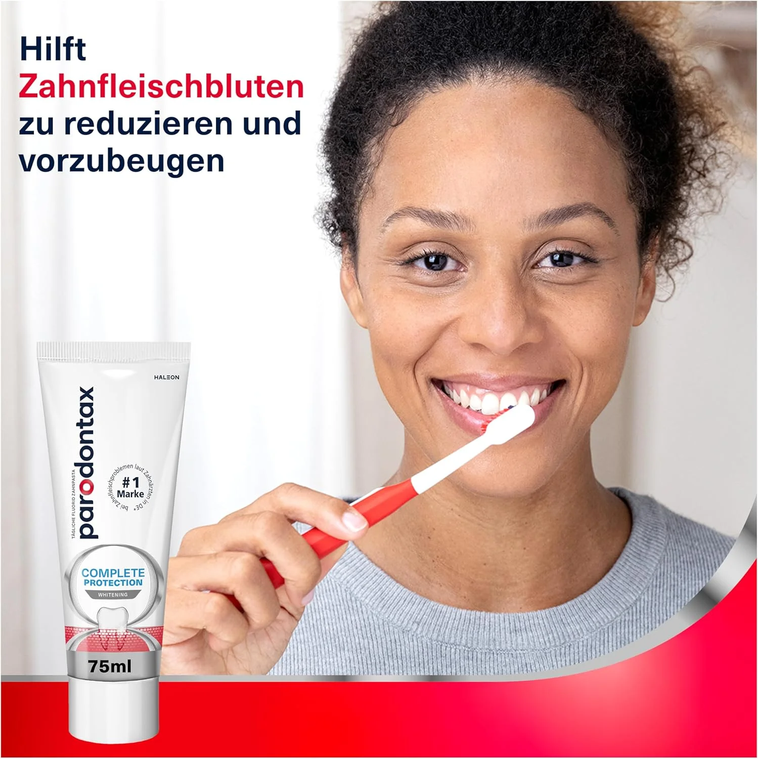 خمیر دندان - خمیر دندان سفید کننده محافظت کامل پارودونتکس، 3 عدد 75 میلی لیتری، خمیر دندان برای مشکلات لثه