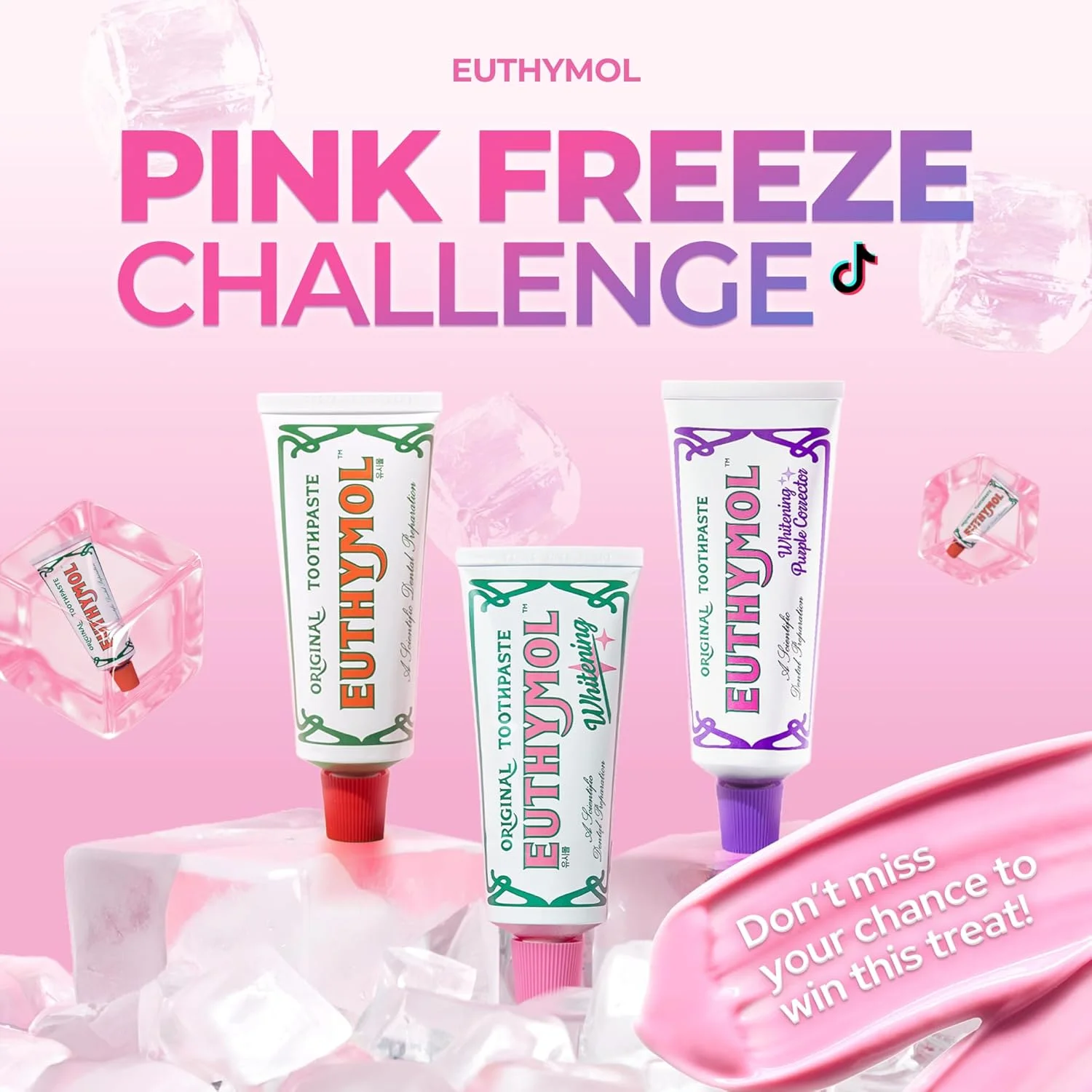 مجموعه خمیر دندان اورجینال EUTHYMOL (ست هدیه، 110ml*2، ست فشار دهنده) - بدون فلوراید برای دندان ها و لثه های حساس. رفع بوی بد دهان، جلوگیری از پوسیدگی، تازگی ماندگار 12 ساعته با طعم وینترگرین