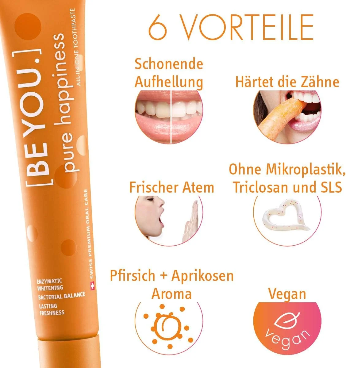 ست مسواک و خمیر دندان CURAPROX BE YOU، با طعم هلو-زردآلو برای دندان های سفید، شادی خالص، سفید کننده دندان با طعم، وگان، 90 میلی لیتر ست مسواک و خمیر دندان CURAPROX BE YOU، با طعم هلو-زردآلو برای دندان های سفید، شادی خالص، سفید کننده دندان با طعم، وگان، 90 میلی لیتر