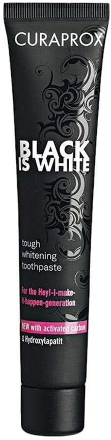 مجموعه خمیر دندان سفید کننده زغالی کیوراپروکس بلک ایز وایت