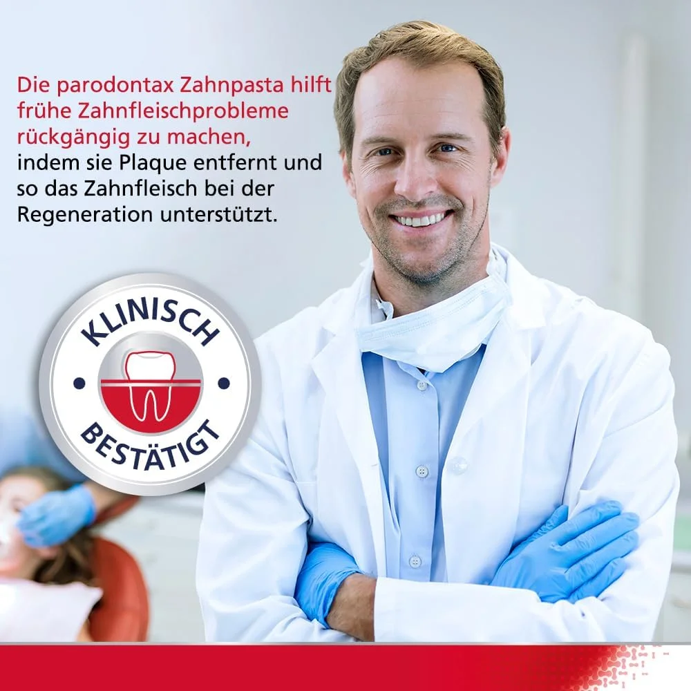 خمیر دندان بدون فلوراید کلاسیک پارودونتکس، 1 عدد 75 میلی لیتری، کمک به کاهش و جلوگیری از خونریزی لثه