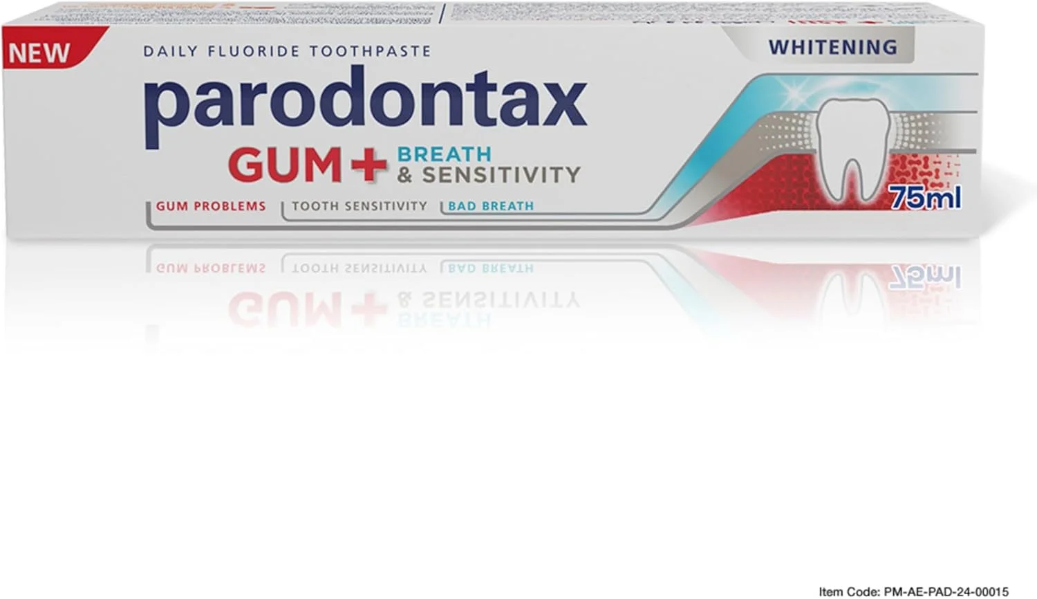 پارودونتکس، خمیر دندان، لثه، تنفس و حساسیت، فلوراید روزانه، فوق العاده، تمیز کننده عمیق تر هر روز، فرموله شده برای مشکلات لثه، حساسیت دندان، بوی بد دهان، 75 میلی لیتر