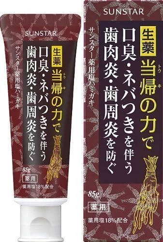 خمیر دندان دارویی GUM Sunstar قدرت گیاهی توکی 85 گرم، خمیر دندان بیماری پریودنتال، مجموعه 80 عددی (4901616009226)