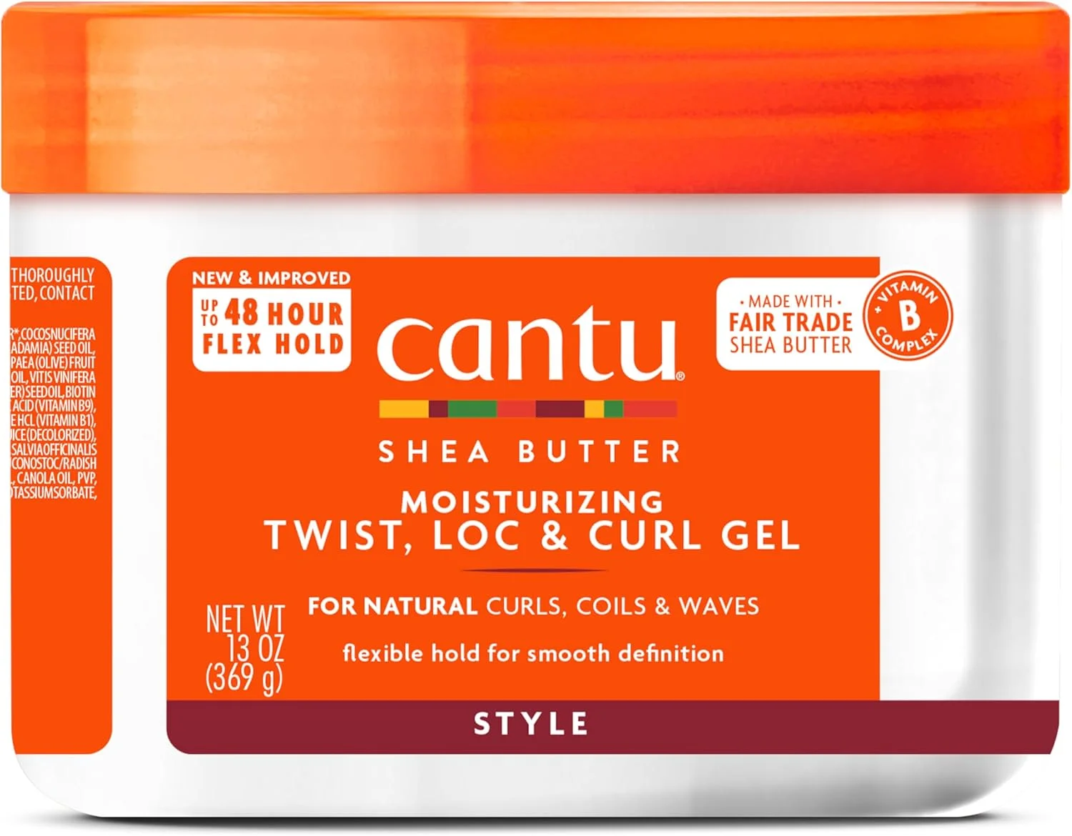 ژل مرطوب کننده و حالت دهنده موهای فر و مجعد Cantu Shea Butter، 370 گرم