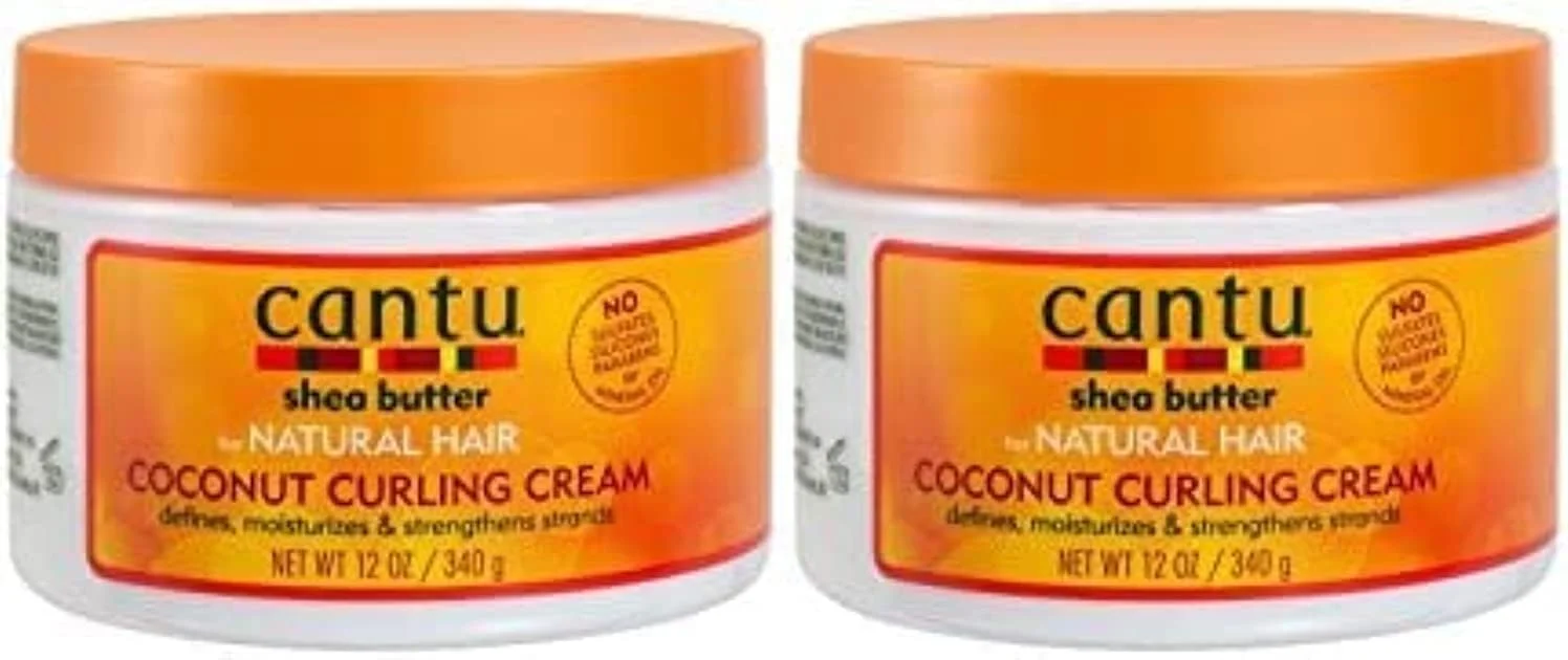 کرم فر کننده مو نارگیل و شی باتر Cantu (340 گرم، بسته 2 عددی)