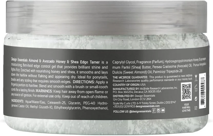 ژل حالت دهنده مو دیزاین اسنشیالز نچرال هانی اند شی، شفاف، 68 گرم